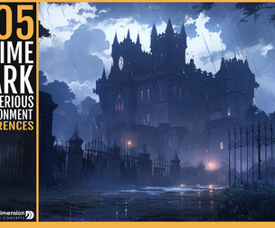 505 Anime dark Mysterious environment