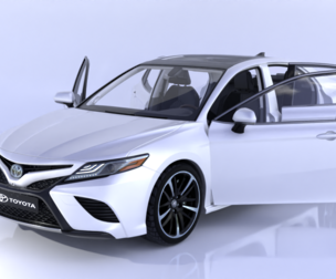 Toyota Camry High-Detail 3D Model with Fully Detailed Interior