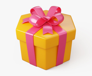 Stylized Hexagon Gift Box