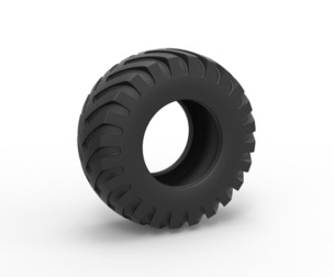 Tractor tire 35 Scale 1:25