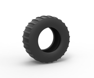 Tire of Vintage Pulling tractor Version 4 Scale 1:25
