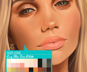 Haze Long Easy Skin Tone Color Palette
