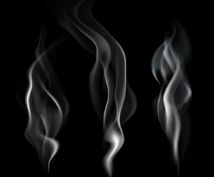 Smooth realistic smoke flowing wave, EPS File