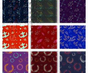 100 Vibrant Seamless Pattern Collection – Floral, Vintage, Geometric & Thematic Designs, EPS File