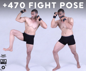+470 Fight Pose Reference Pictures - Vol 01