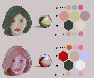 Haze Long Color Palette Reference
