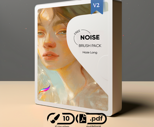 Haze Long FREE Procreate Noise Brush Pack