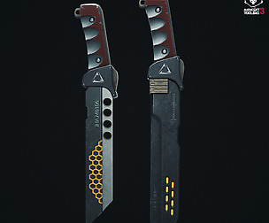 futuristic Knife sword for game