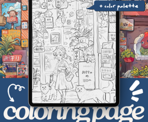 Haze's Whimsical Toy Shop Coloring Page