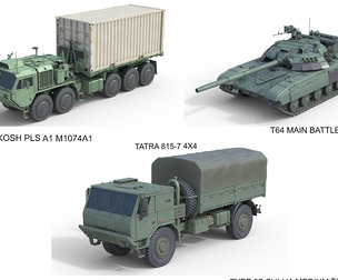 5 Military Vehicles Collection v32