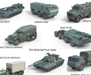 10 Military Vehicle Collection v16