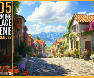 505 Charming Village Scene