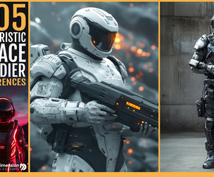 505 futuristic Space Soldier