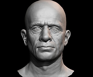 High detailed old guy face