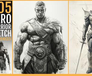 505 Hero Warrior Sketch