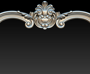 Classical carved frame