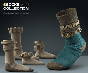 5 Socks Collection Vol 01