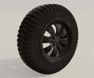 Wheel rust black old