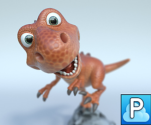 Cartoon T-rex