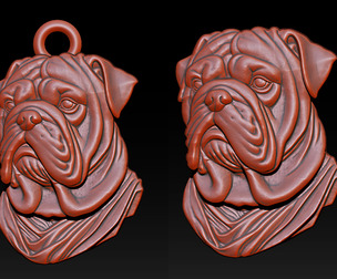 Bull Dog Pendant