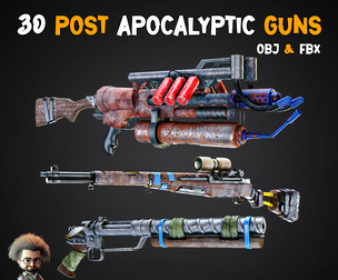 30 Apocalyptic Guns + Texture - Vol 12