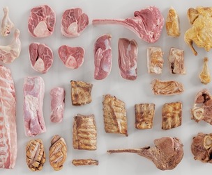 36 Meat and Chicken Raw and Cooked