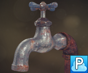 Old faucet tap 2