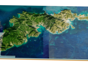Tortola island Full 3D model terrain