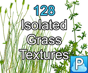 Isolated grass textures