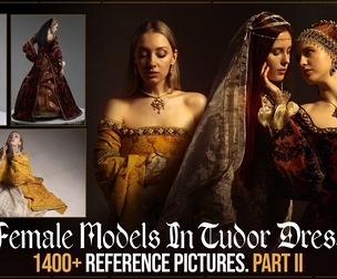 1400+ Female Models in Tudor Dresses Reference Pictures
