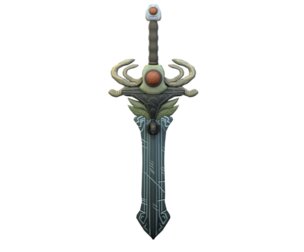 Stylized Hand-Painted Sword – Game-Ready Fantasy Weapon