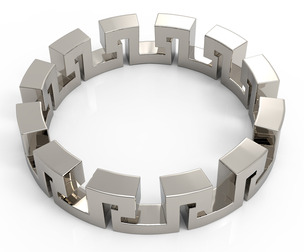 Meandros Ring: Finger Sizes (US) 6.5, 7 & 7.5 | (EU) 53.5, 55, 56