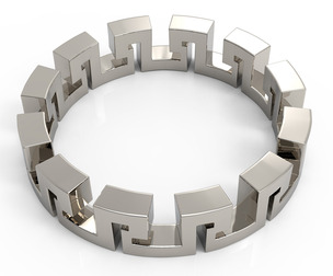 Meandros Ring: Finger Sizes (US) 9, 9.5 & 10 | (EU) 59.5, 61, 62