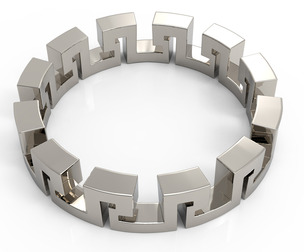 Meandros Ring: Finger Sizes (US) 10.5, 11 & 11.5 | (EU) 63.5, 65, 66