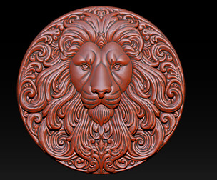 Lion Relief Model - Powerful and Luxurious Art