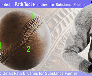 Realistic Stitch & fold Generator  Fabric & Leather path Tool for Substance Painter