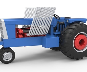 Vintage Pulling tractor Scale 1:25