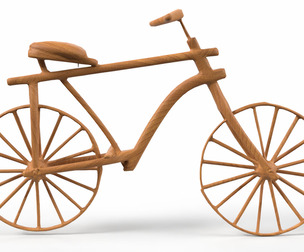 Wooden Old Vintage Bicycle