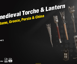 30 Medieval Torche and Lantern