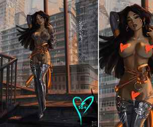 Psylocke in a qipao (Marvel Rivals).