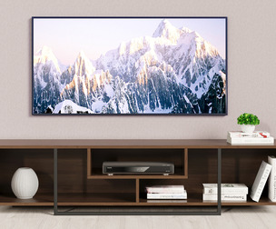 Modern TV Stand with Decor Set - Complete 3D Scene