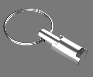 Keychain Eight 3D Model key ring with chain