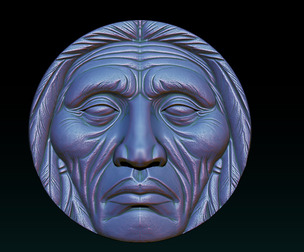 Native American Face Model – CNC & 3D Printing