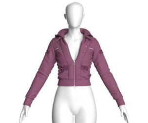 Girls Crop Jacket V2 | Marvelous / Clo3d / obj / fbx