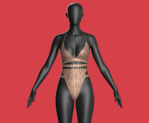 Girls Bikini-Summer Print V2 | Marvelous / Clo3d / obj / fbx