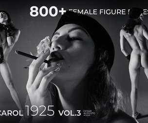 800+ Female Figure Poses - Carol 1925 vol.3