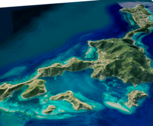 Virgin Gorda Island Full 3D model terrain