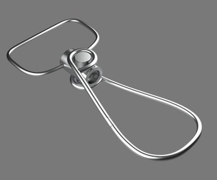 Keychain Eleven 3D Model key ring with chain