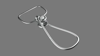 Keychain Eleven 3D Model key ring with chain cover