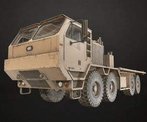 Heavy Military Truck V1 - Flatbed